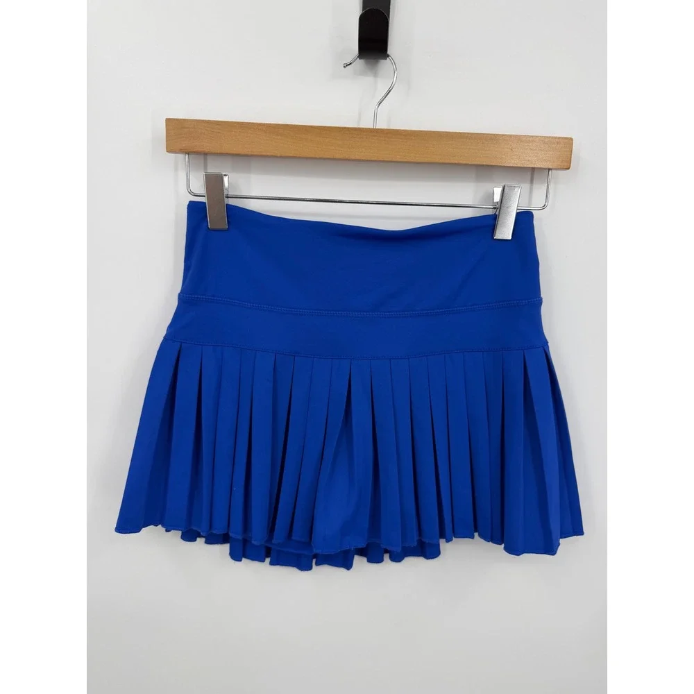 Goldhinge Pleated Skort Women Small Blue Athletic Tennis Golf Skirt